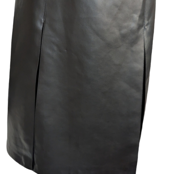 ISRAELLA KOBLA Simphi One-Shoulder Faux Leather Dress Black ...Size 14 - Picture 9 of 11